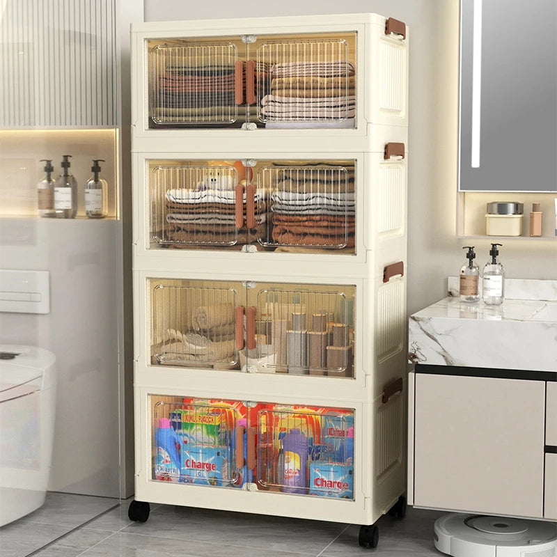 Multi-Purpose Stackable Thickened Storage Cabinet