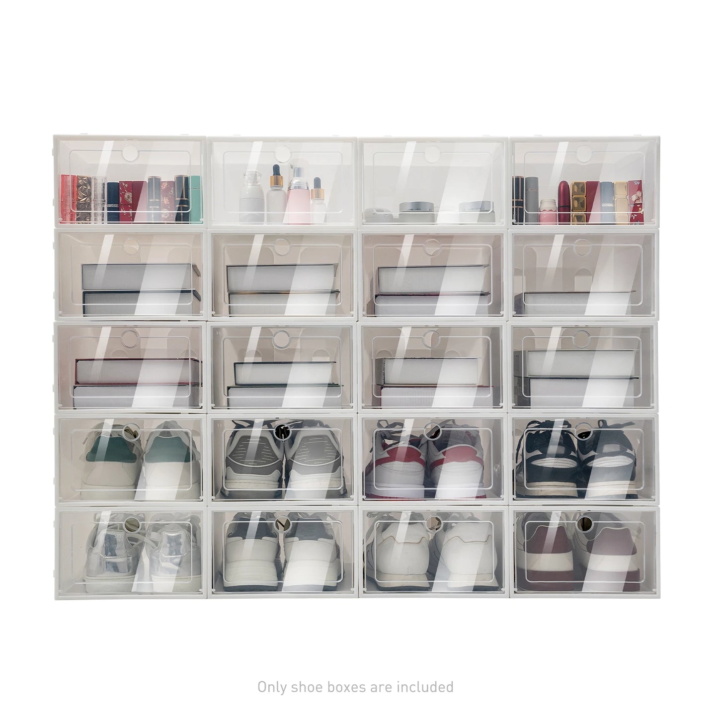 Foldable Shoe Rack Stackable Storage Container