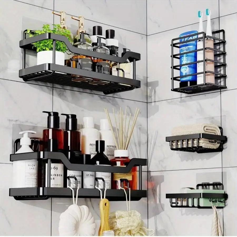 3/5 Pack Adhesive Shower Organizer