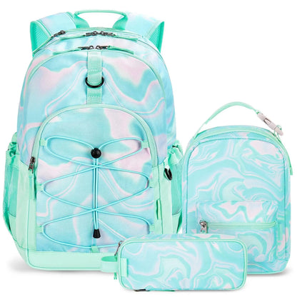 Girls School Backpack with Lunch Box