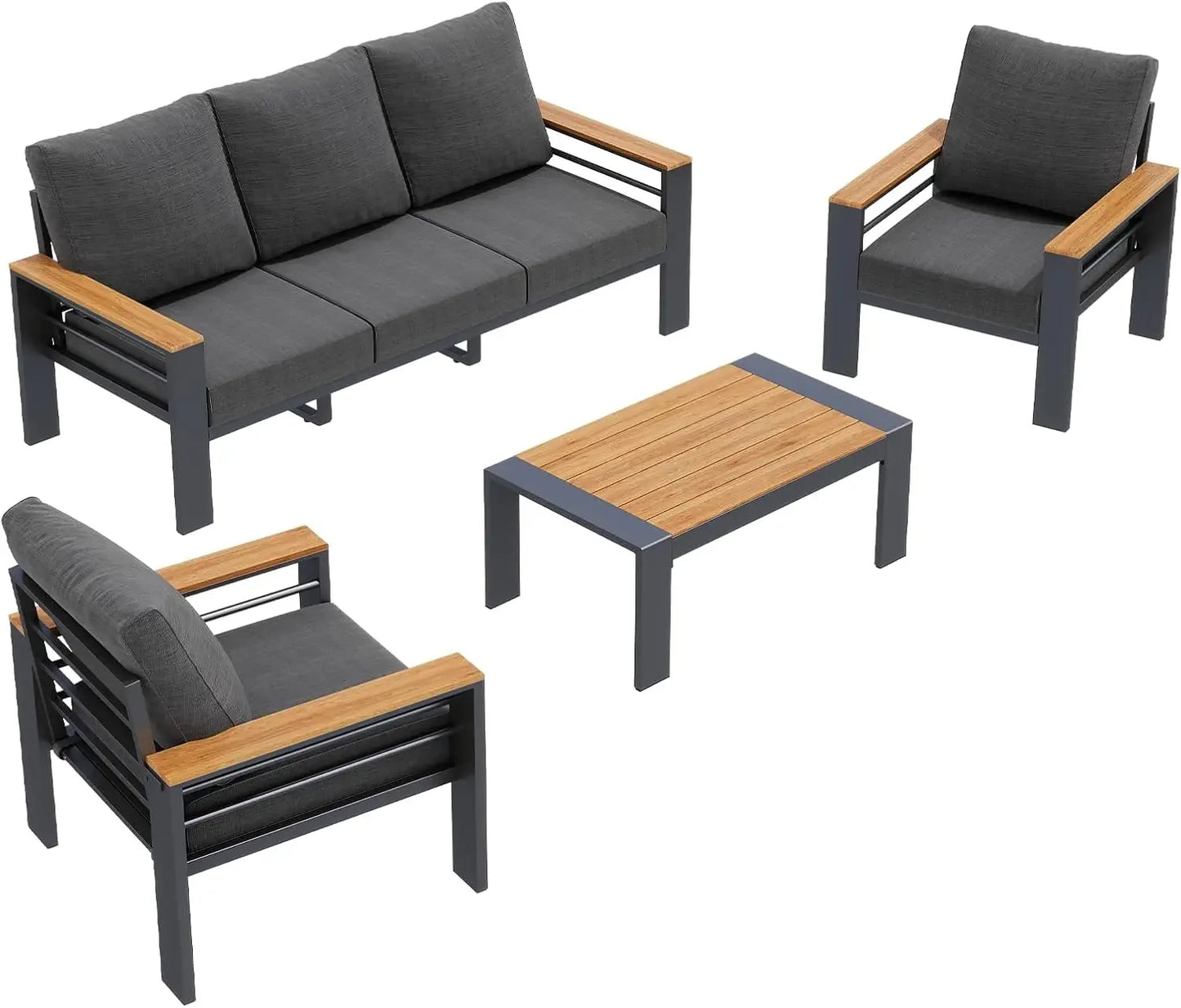 Outdoor Patio Furniture Set, with Coffee Table