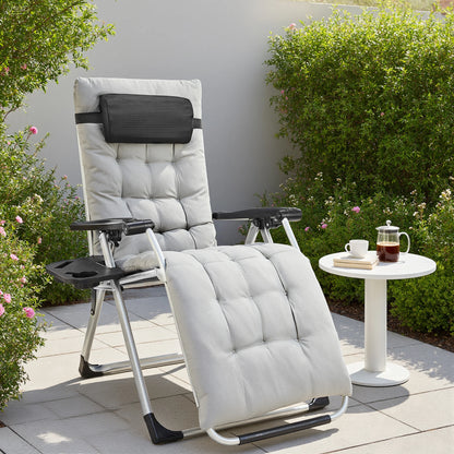 Portable Recliner Camping Chair with Cup Holder