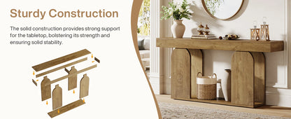 Entryway Accent Table with U-Shaped Base