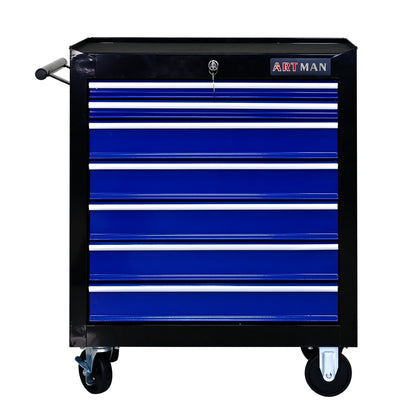 7 Drawer Rolling Tool Box with Key Lock