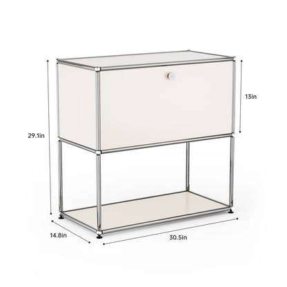 Modern Modular Metal Storage Cabinet Freestanding Organizer