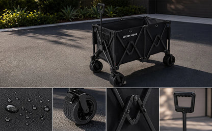 Heavy-Duty Folding Beach Cart - 680LBS Capacity