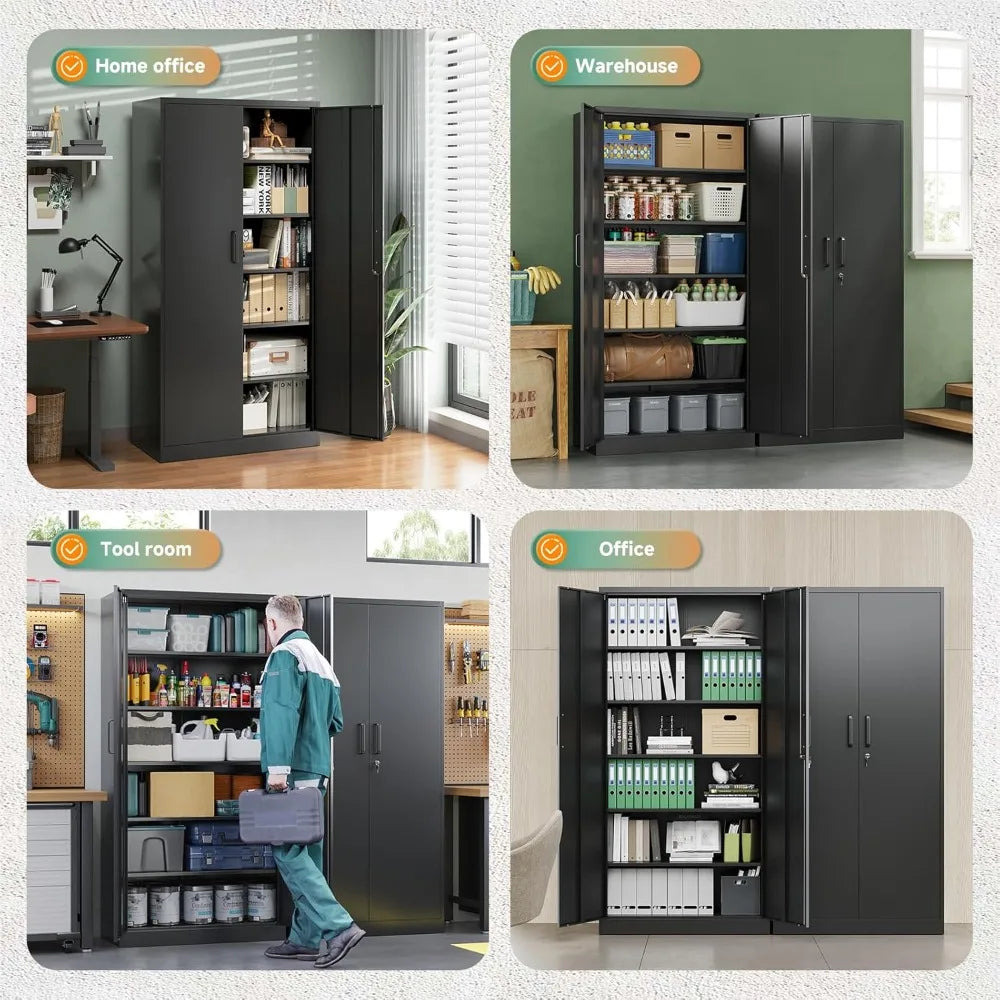 Metal Storage Cabinets with Lock Doors