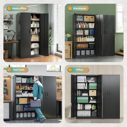 Metal Storage Cabinets with Lock Doors