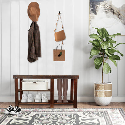 3-Tier Shoe Rack Bench