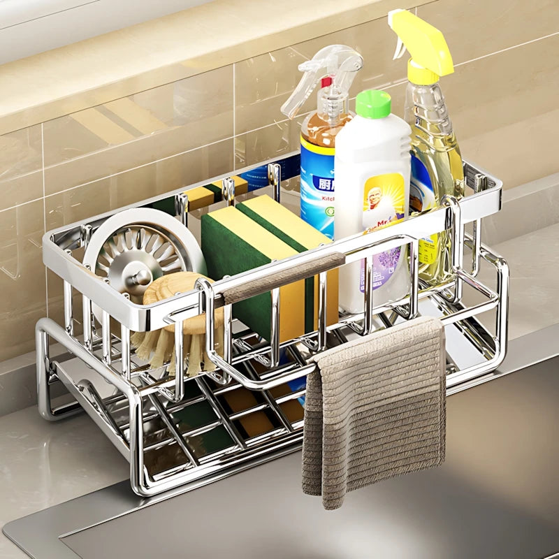 Stainless Steel Sink Drying Rack  Kitchen Organizer