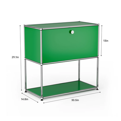 Modern Modular Metal Storage Cabinet Freestanding Organizer
