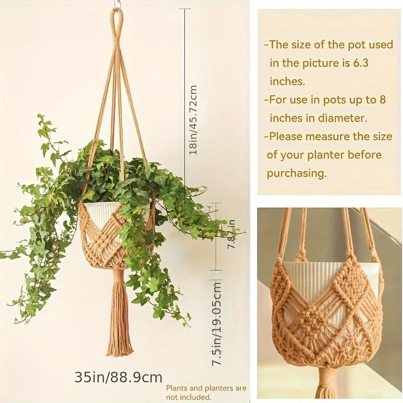 Plant Hanger for Indoor Outdoor Hanging