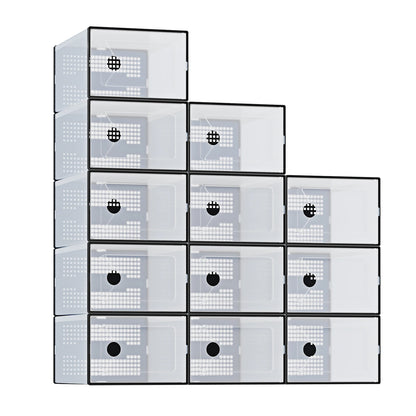 12/15 Pack Plastic Stackable Shoe Organizer