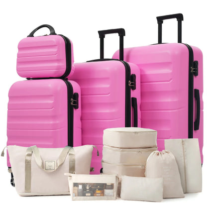 6-Piece ABS Hard-Shell Luggage Set