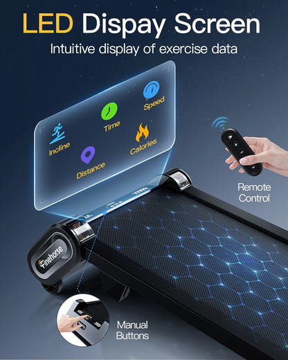 13% 6-Level Walking Pad with Auto Incline