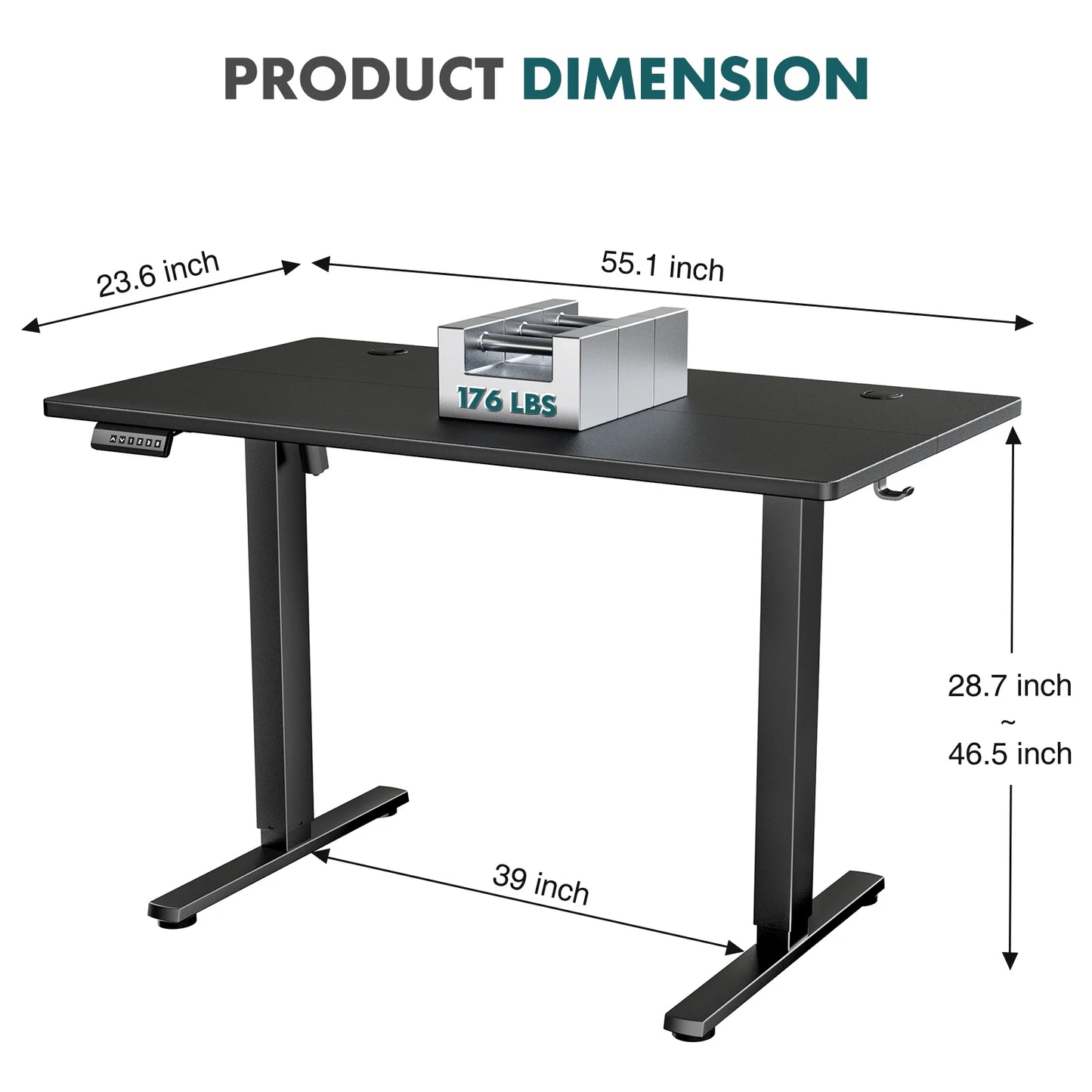 Ergonomic Adjustable Electric Standing Computer Desk