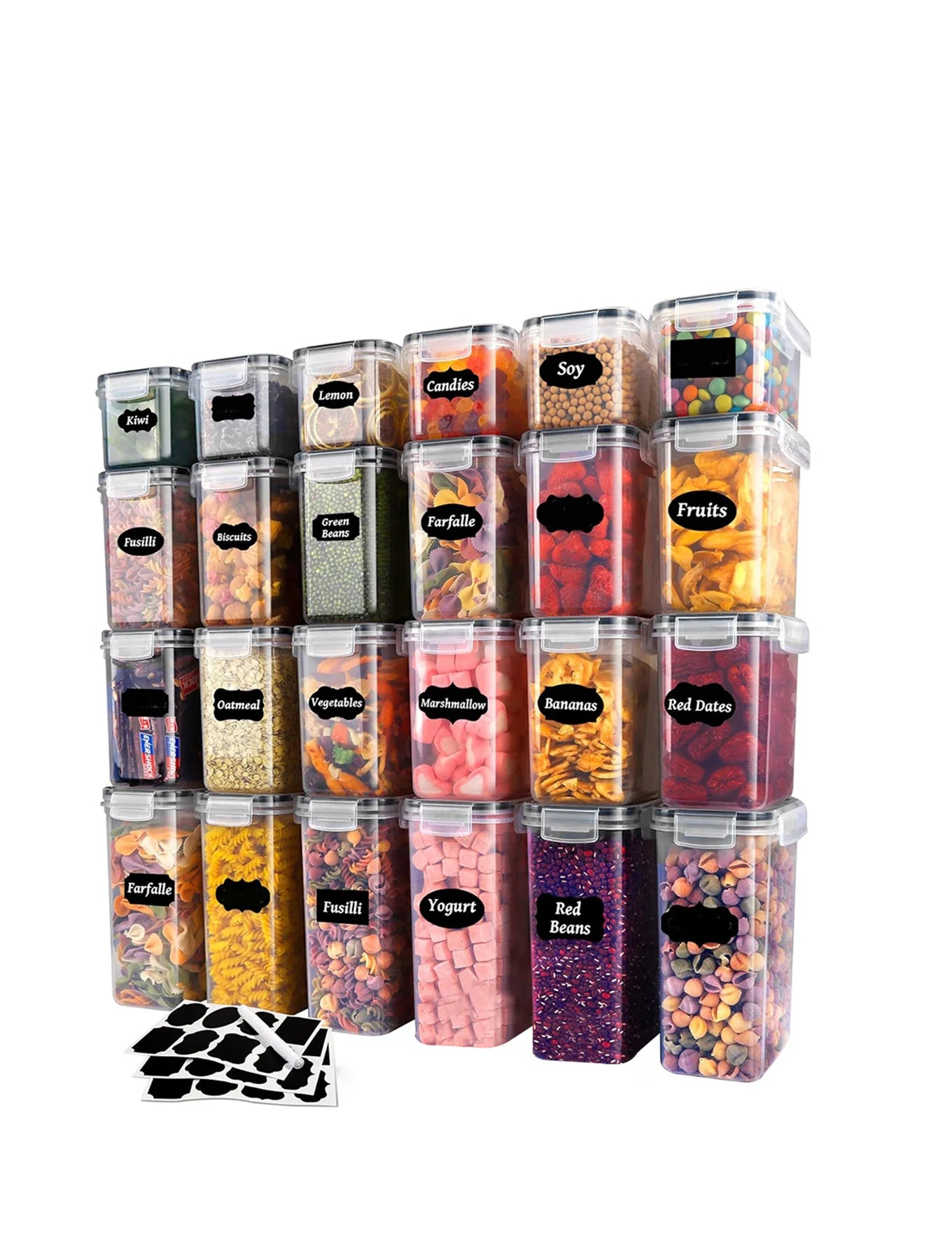24/48pcs, Sealed Food Storage Containers with Lids