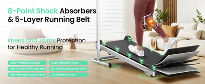 Foldable Compact Non-Electric Treadmill