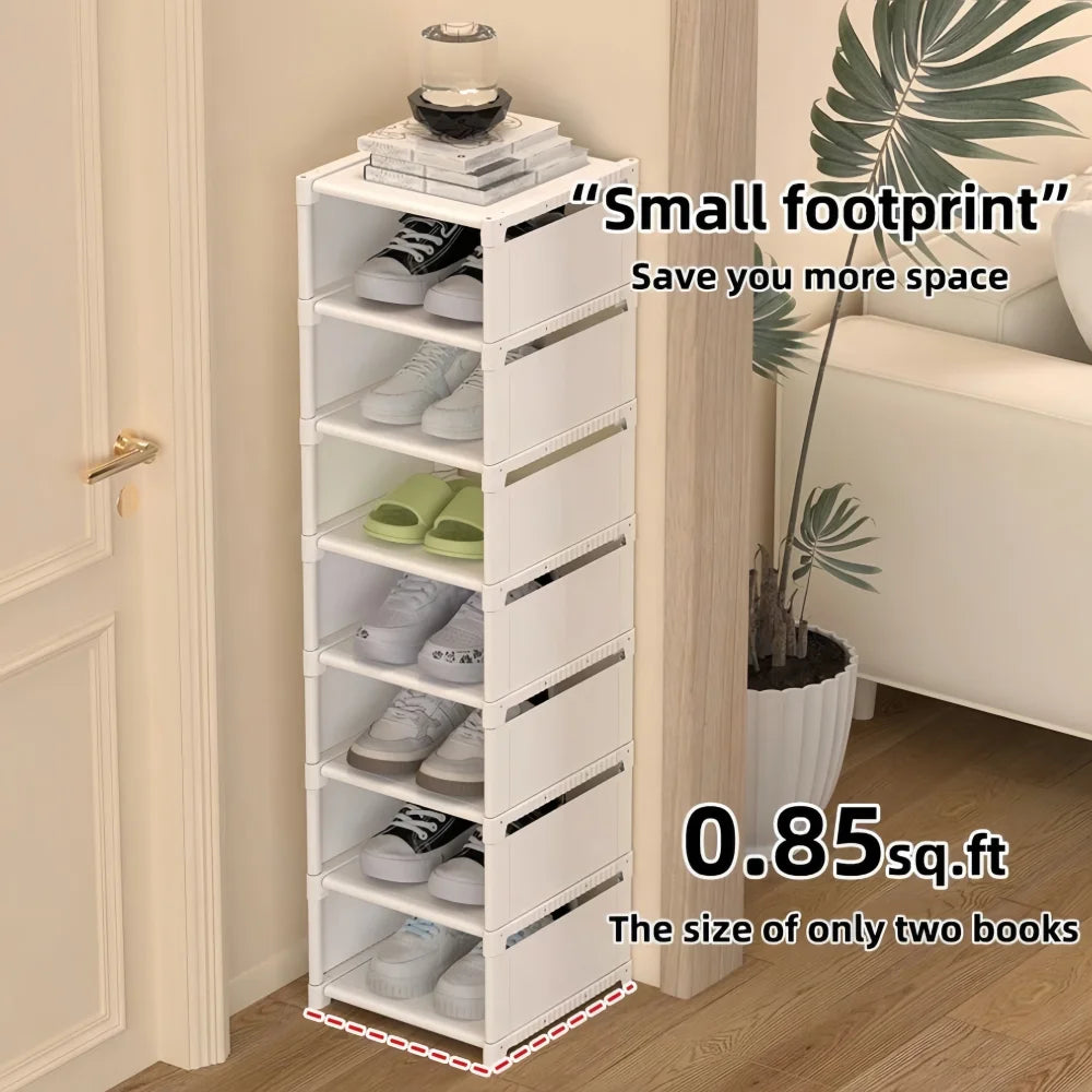 Dustproof Single-Row Multi-Layer Shoe Storage