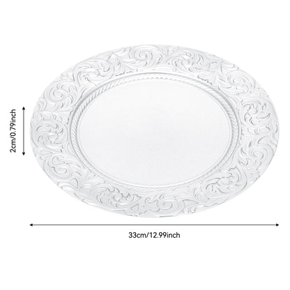 100 Silver Charger Plate Set