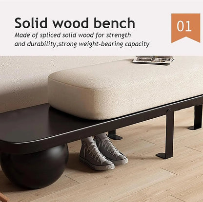 Modern Entryway Wooden Bench