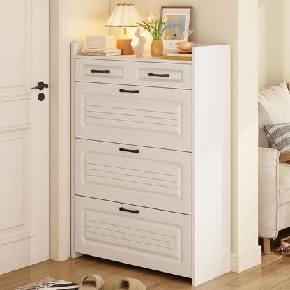 3 Flip Drawer & 2 Storage Drawer Cabinet