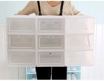 Foldable Shoe Rack Stackable Storage Container