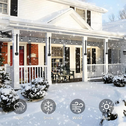 4 pack 2.8 ft string light poles