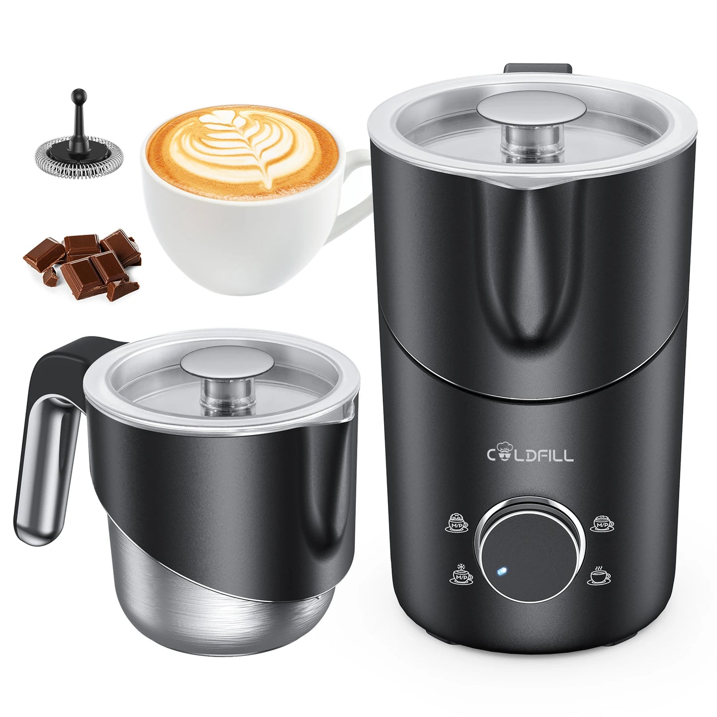8-in-1 Milk Frothier and Steamer