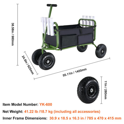 300lbs Beach Foldable Cart