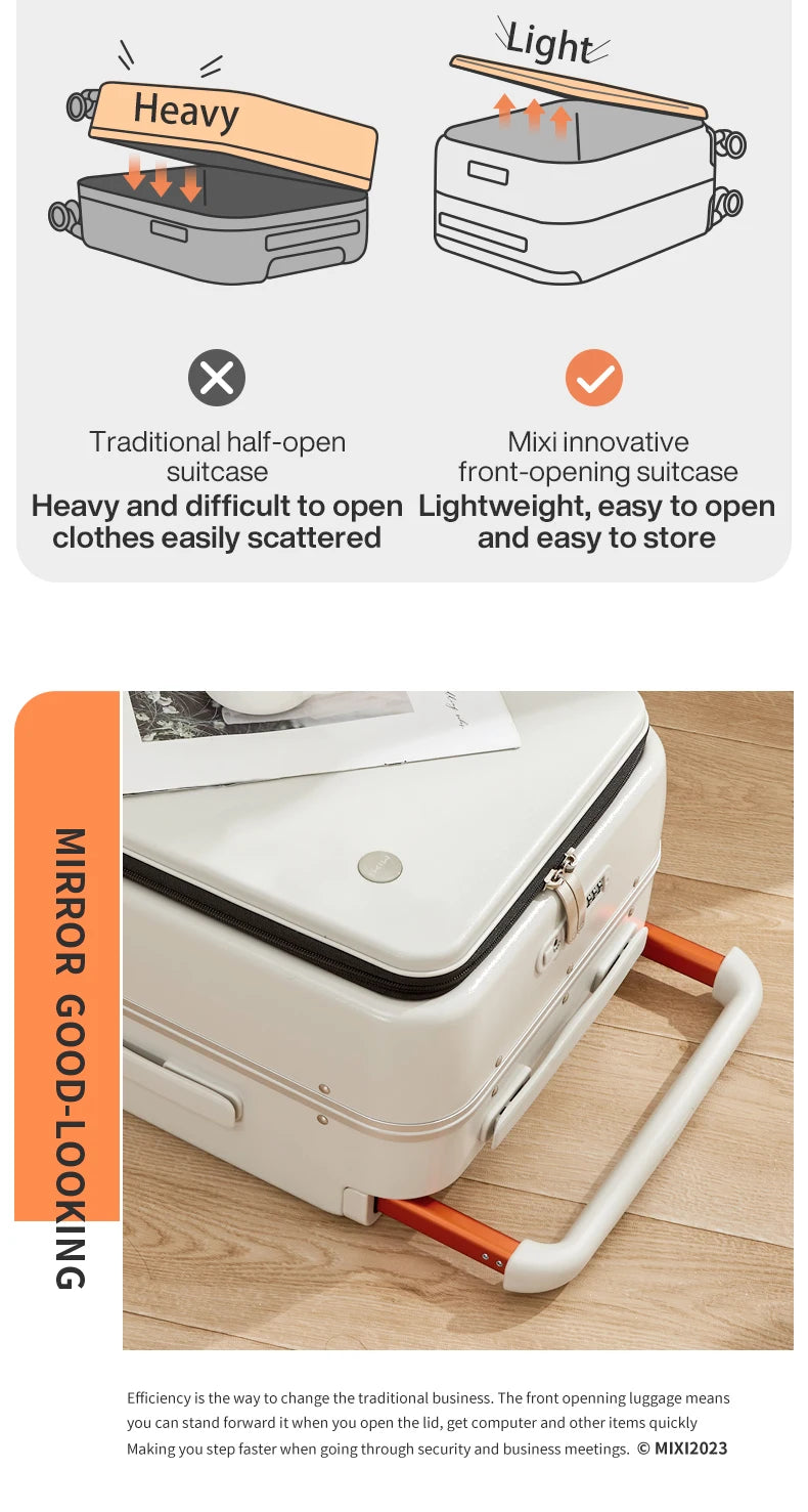 20 Inch New Design Wide Handle Suitcase