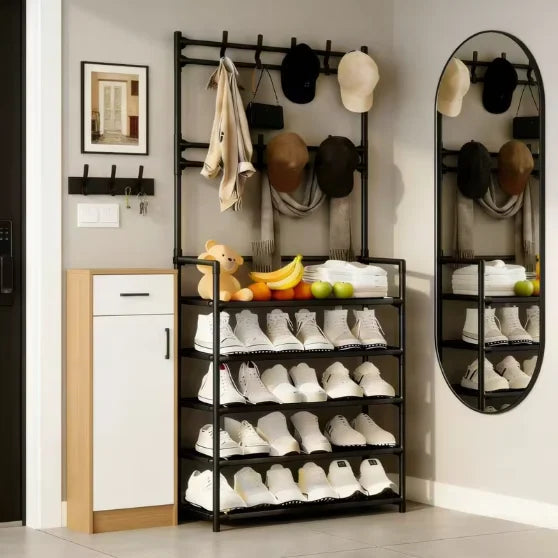 5-Tier Freestanding Multifunctional Storage Rack