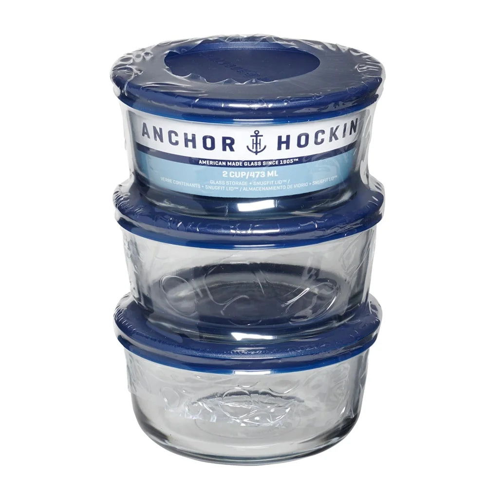 Glass Storage Containers Set of 3