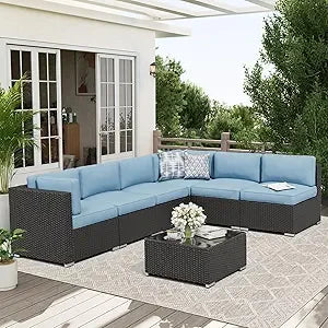 7-Piece Outdoor Patio Furniture Sofa Set