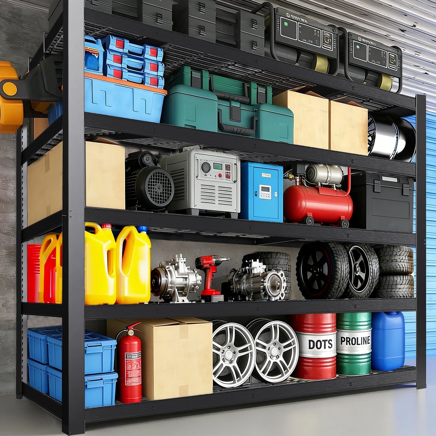 84 Inch Heavy-Duty Metal Storage Rack