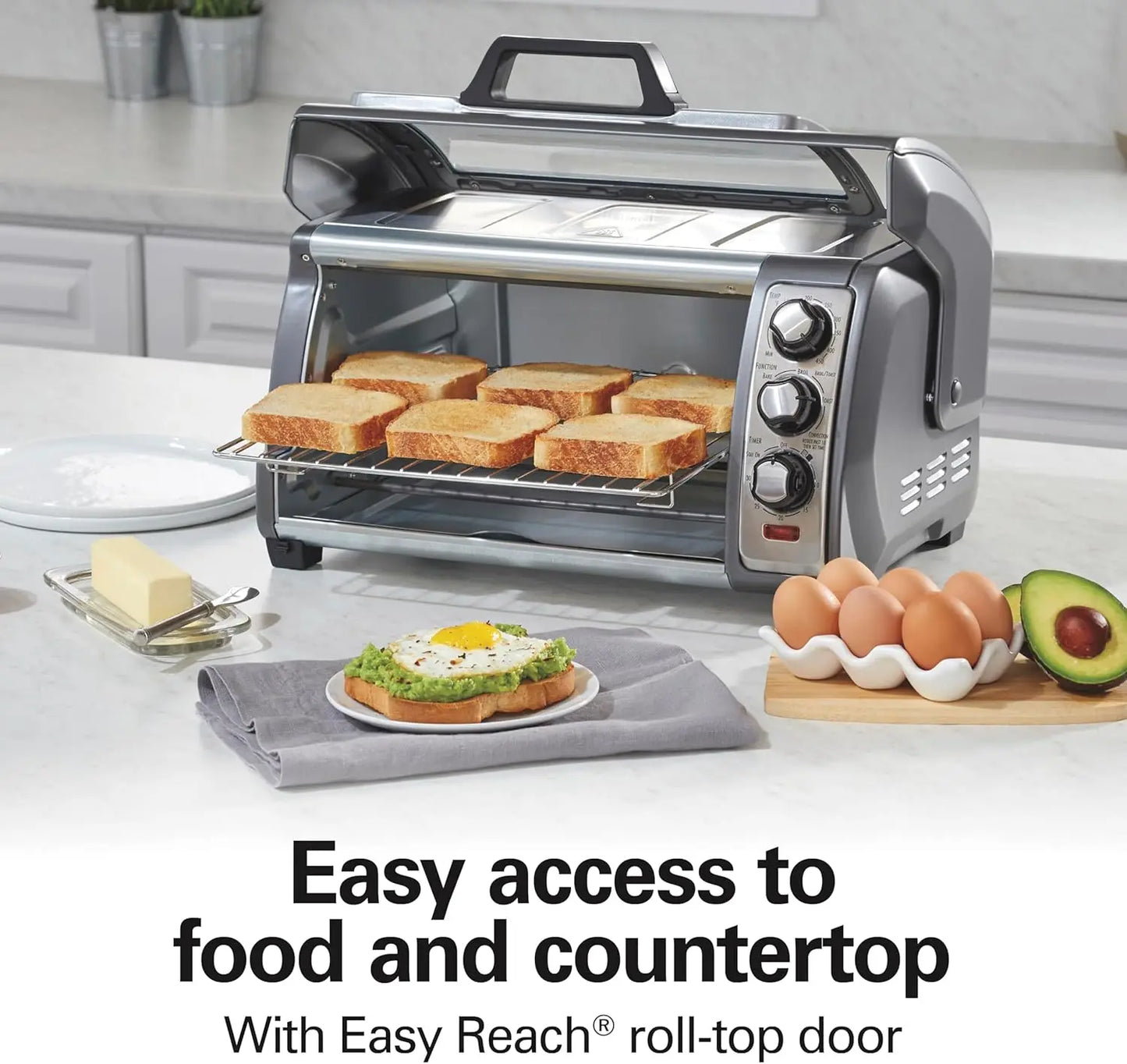 6-Slice Convection Toaster Oven With Easy Reach
