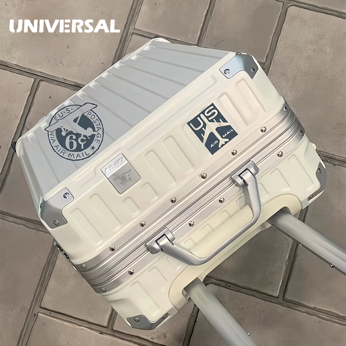 2-Pieces New Ultra Sturdy Aluminum Frame Luggage