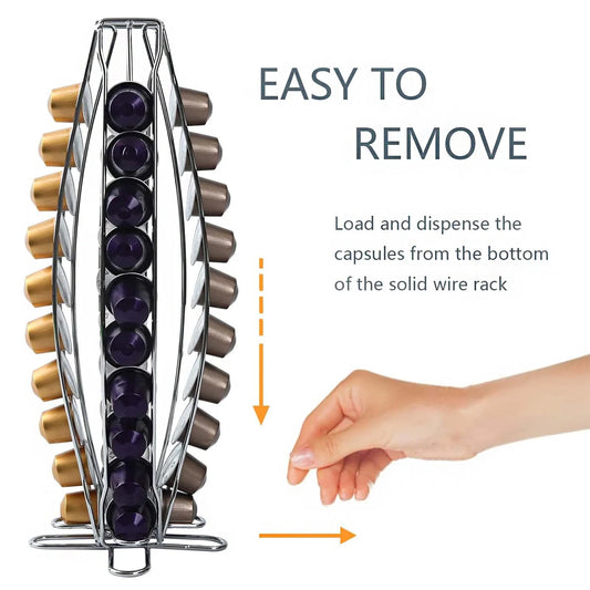 40 Capsule Rotating Coffee Pod Holder