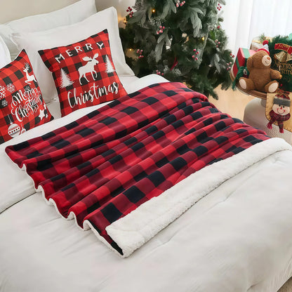 Fleece Buffalo Plaid Blanket, All-Season