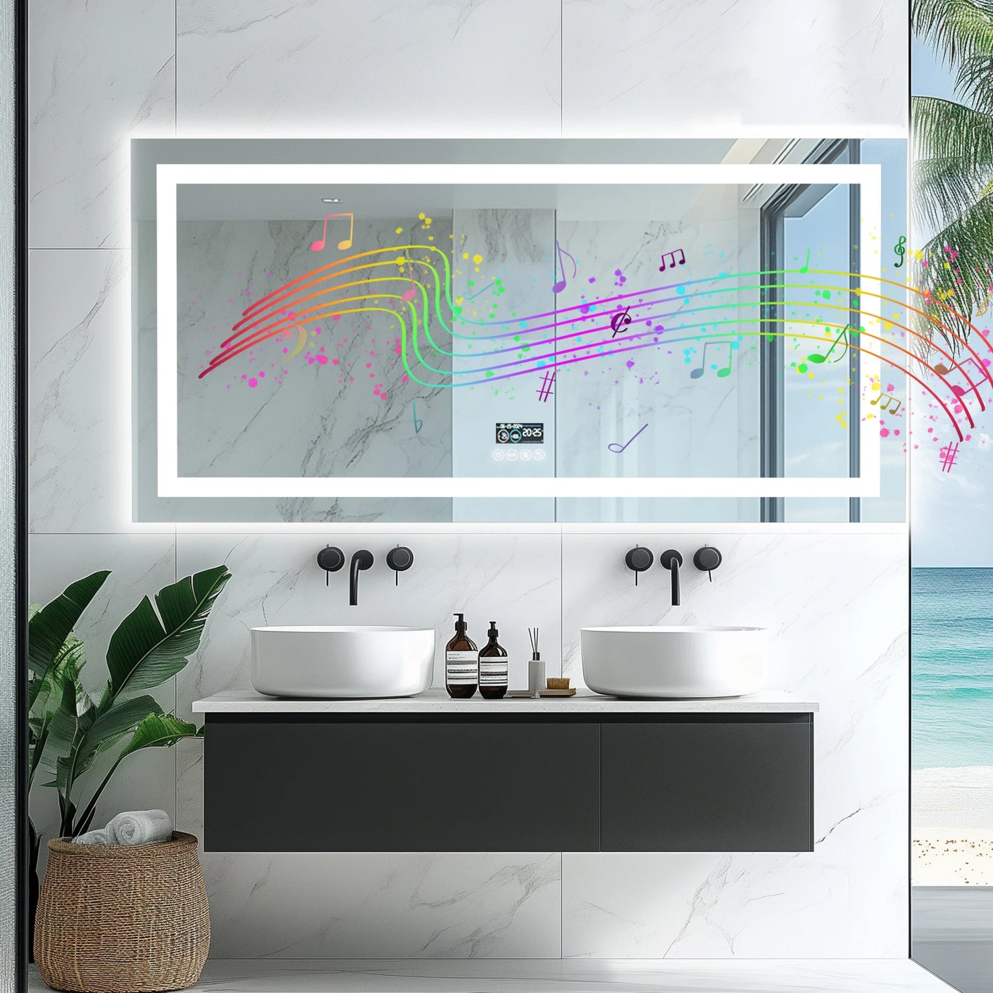 Dimmable LED Bathroom Vanity Mirror