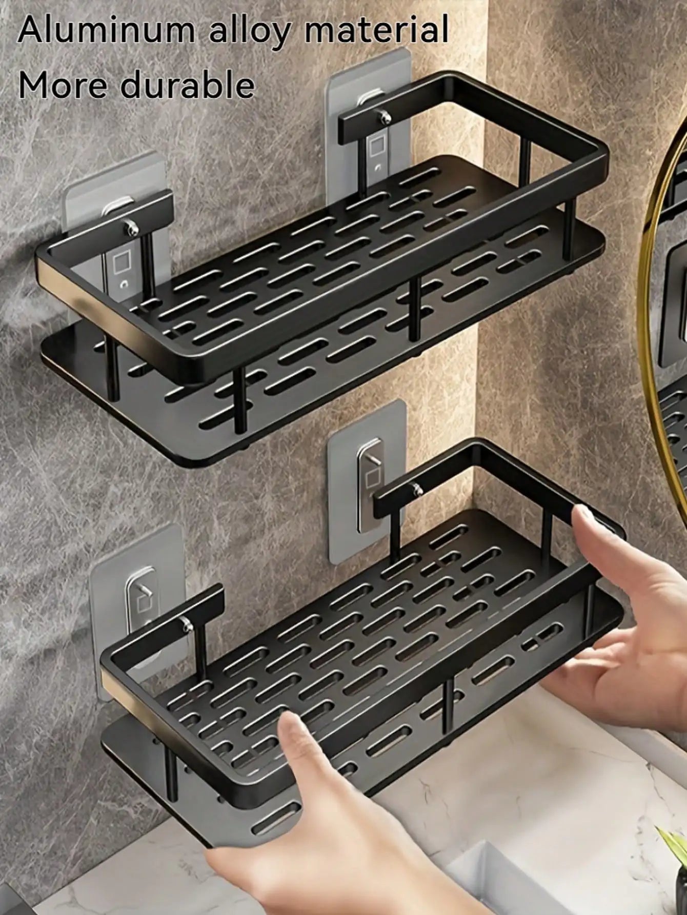 Wall Mounted Corner Rack & Towel Holder