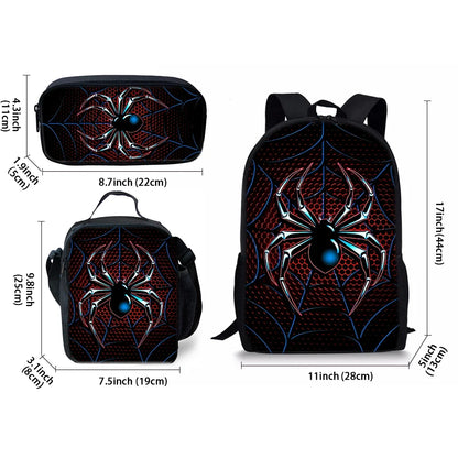 Spider Three Piece Backpacks Set