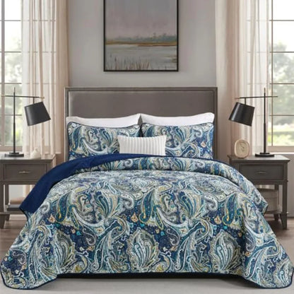 3 Pieces Quilt Set Boho Bedspread