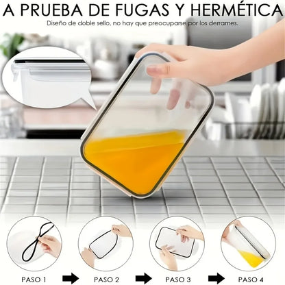 48Pcs BPA-Free Food Storage Set with Labels