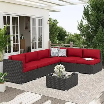 7-Piece Outdoor Patio Furniture Sofa Set