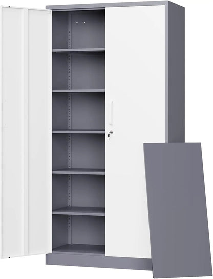 Metal Storage Cabinets with Lock Doors