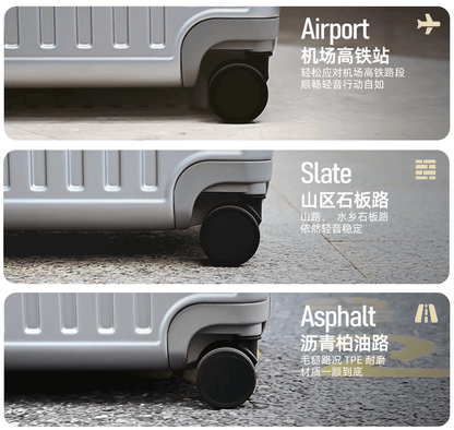 2-Pieces New Ultra Sturdy Aluminum Frame Luggage