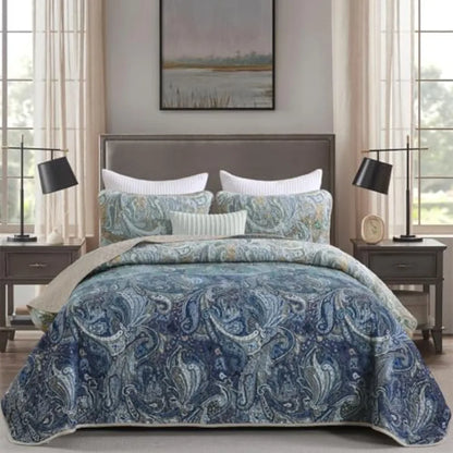 3 Pieces Quilt Set Boho Bedspread