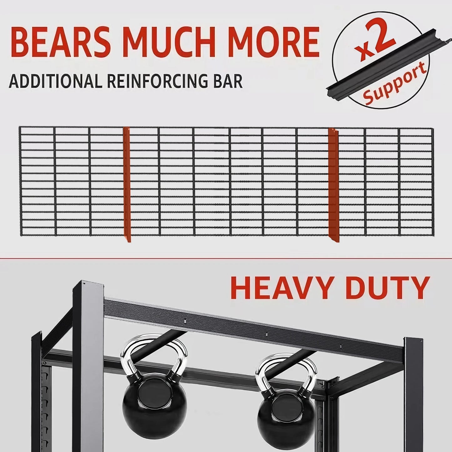 84 Inch Heavy-Duty Metal Storage Rack