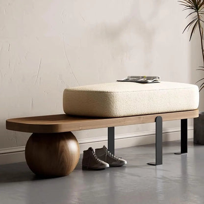 Modern Entryway Wooden Bench